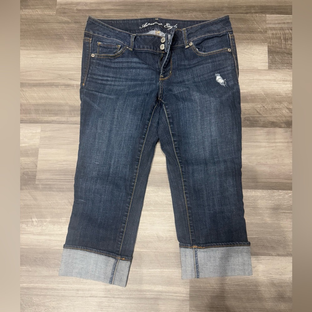 NEW AE Artis Dark Blue Cropped Jeans